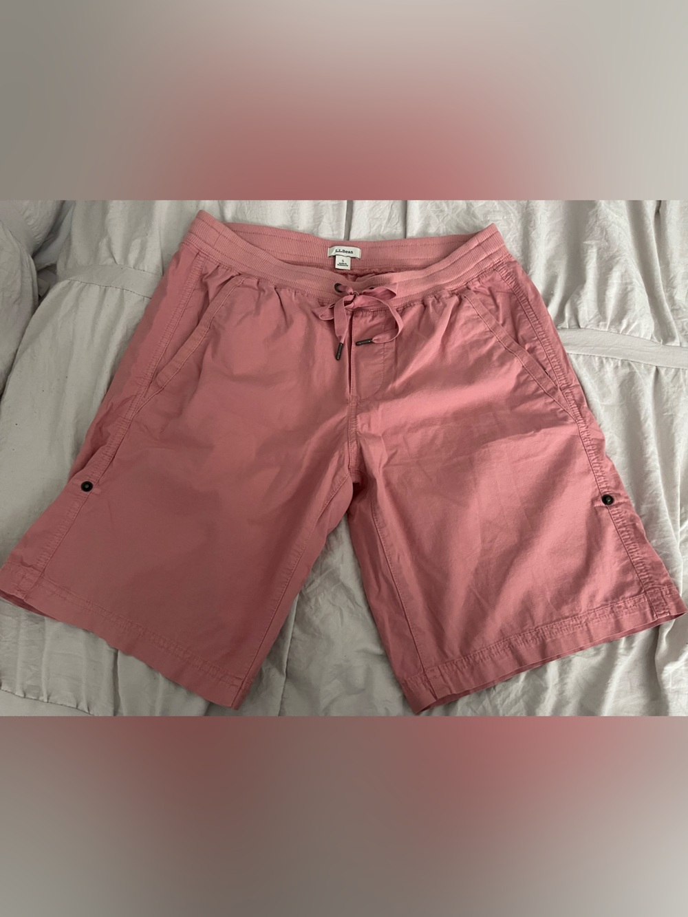 L.L. Bean Women's Dusty Rose Drawstring Bermudas